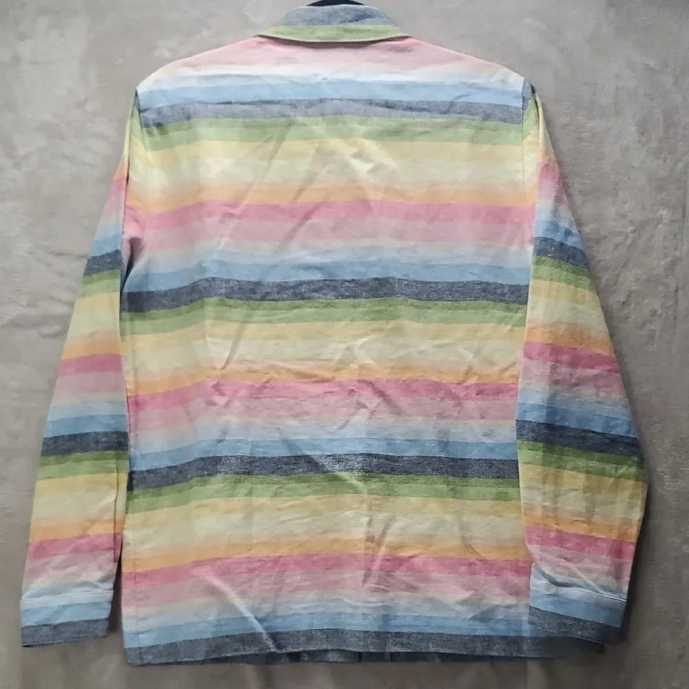 ALFRED DRUNNER | 12 WOMEN'S | JACKET BUTTON DOWN SHIRT  in RAINBOW 19232 29961 - Picture 13 of 16